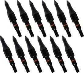 12pcs Archery Arrow Tips 100/125/150/200 Grain Field Tips 5/16 Inch Screw in Bullet Points , Archery Target Crossbow Practice Tip for Arrow Recurve Bow Compound Bow, Hunting Bow Arrow Target Practice