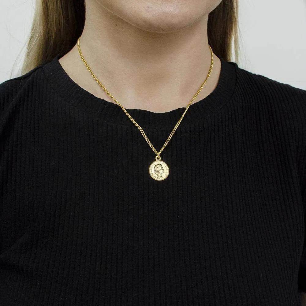 24k Gold Plated "Moroccan" Coin Vintage Bohemian Statement Jewelry Collection