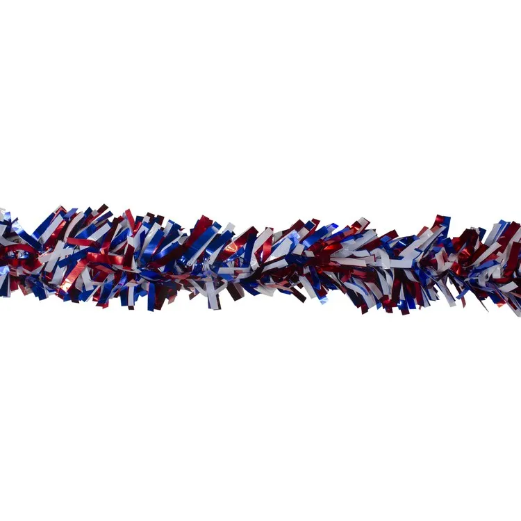 25' Unlit Red and Purple Wide-Cut Garland