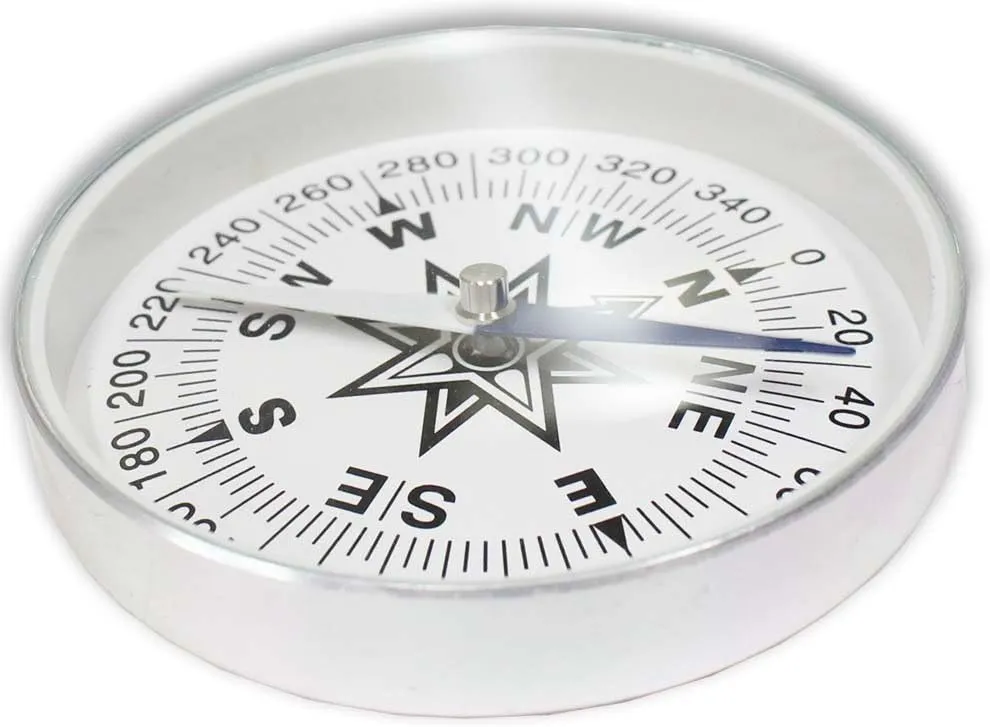 ADROIT Hikers Compass | 0.75", 1", 3" | Ideal for Watch Band, Lanyard, Key Ring | Accurate Navigation for Hiking, Biking, Travel