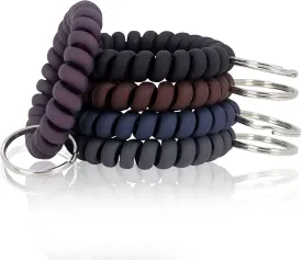 BIHRTC Wrist Key Chain Spring Flexible Spiral Wrist Coil Sauna Keychain