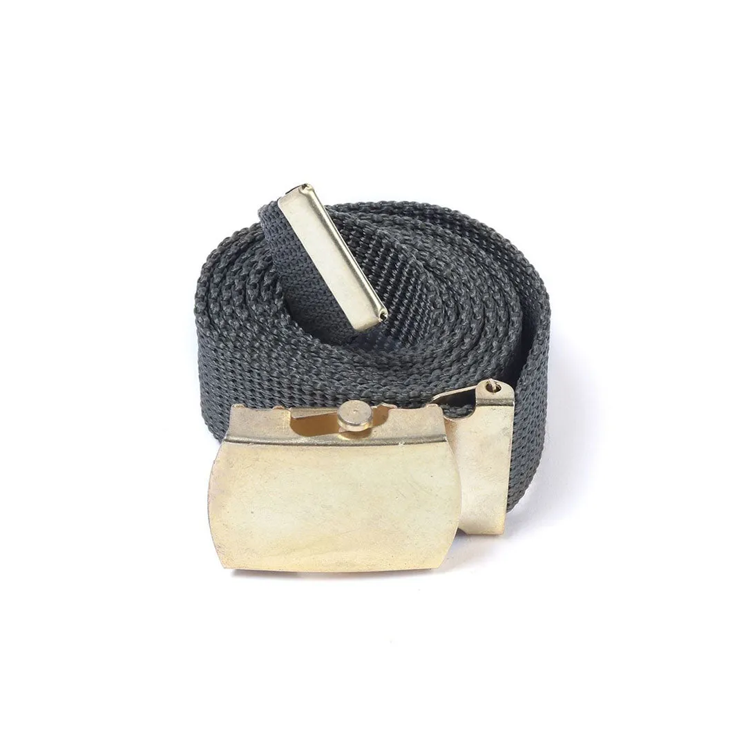 Black Anti-Slip Belt with Metal Buckle