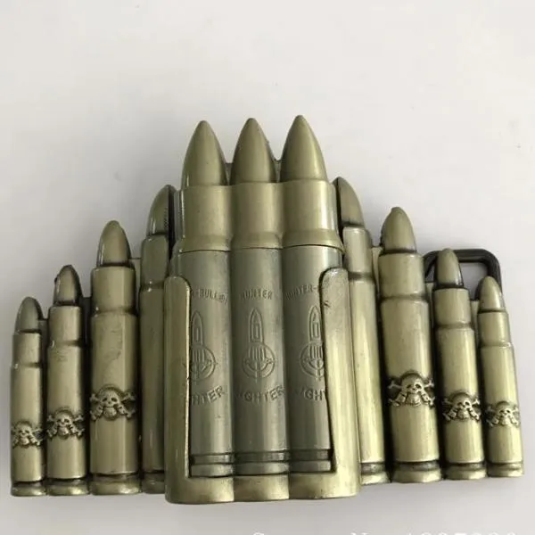 Bullet Skull Belt Buckle