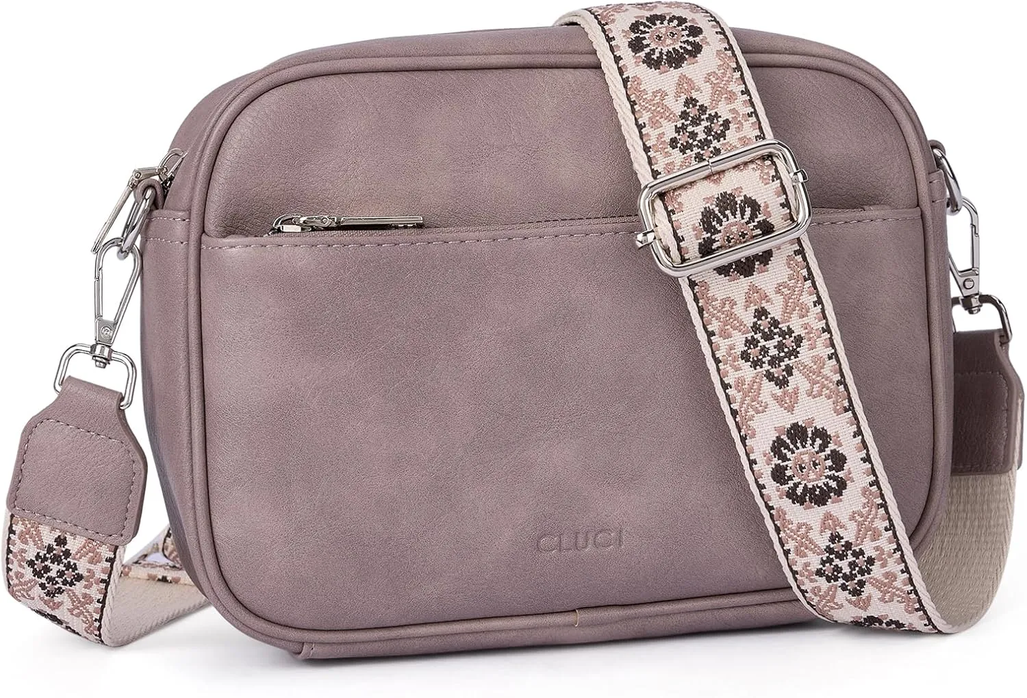 CLUCI Crossbody Bags for Women, Vegan Leather Shoulder HandbagsPurses for Women with Adjustable Wide Strap