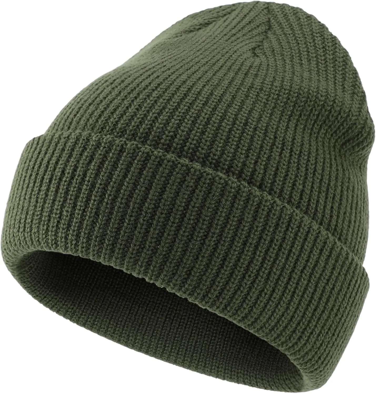 Connectyle Classic Double Layer Knit Beanie Hat Warm Thick Acrylic Winter Hats Daily Cuffed Beanies Watch Hat for Men Women
