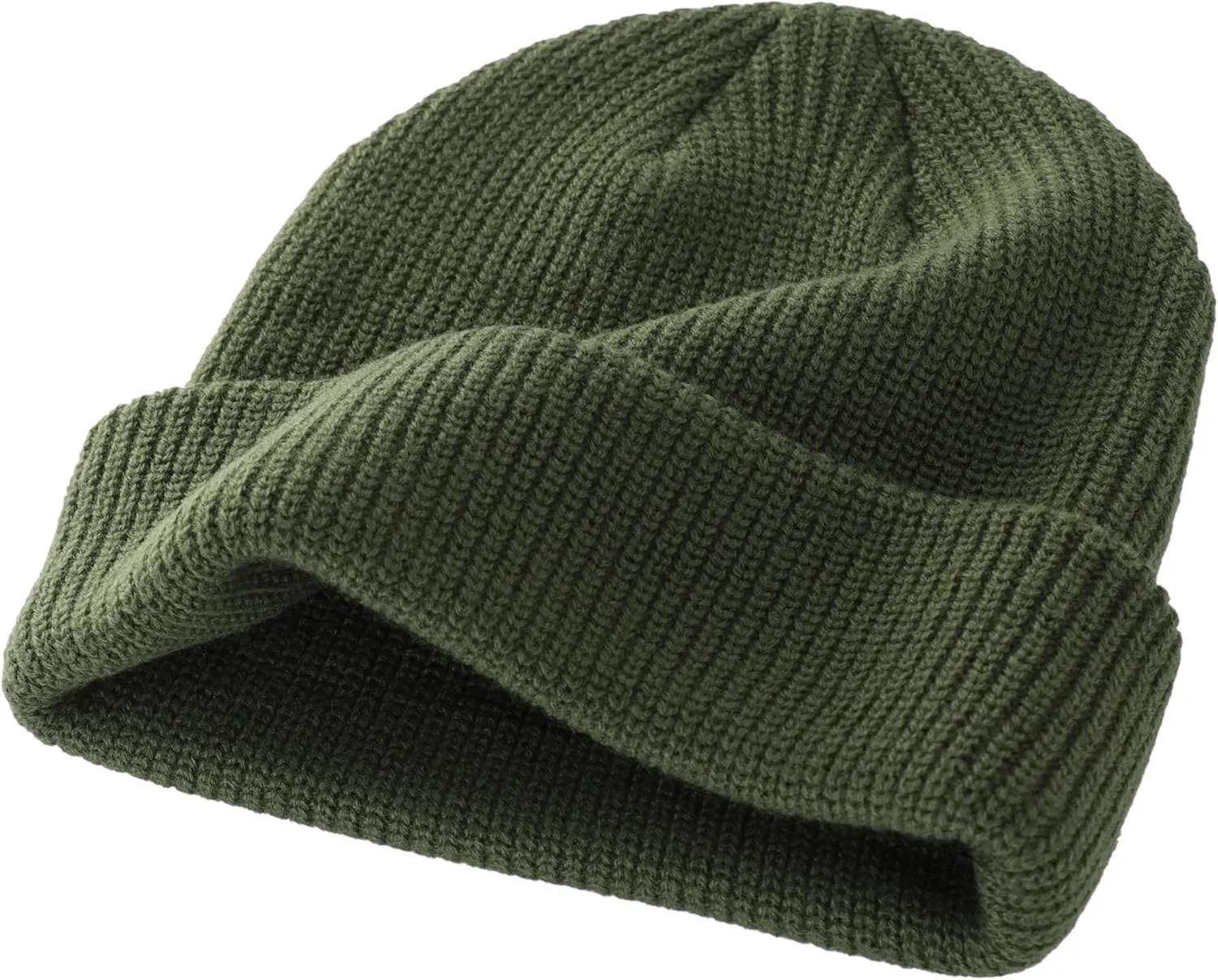 Connectyle Classic Double Layer Knit Beanie Hat Warm Thick Acrylic Winter Hats Daily Cuffed Beanies Watch Hat for Men Women