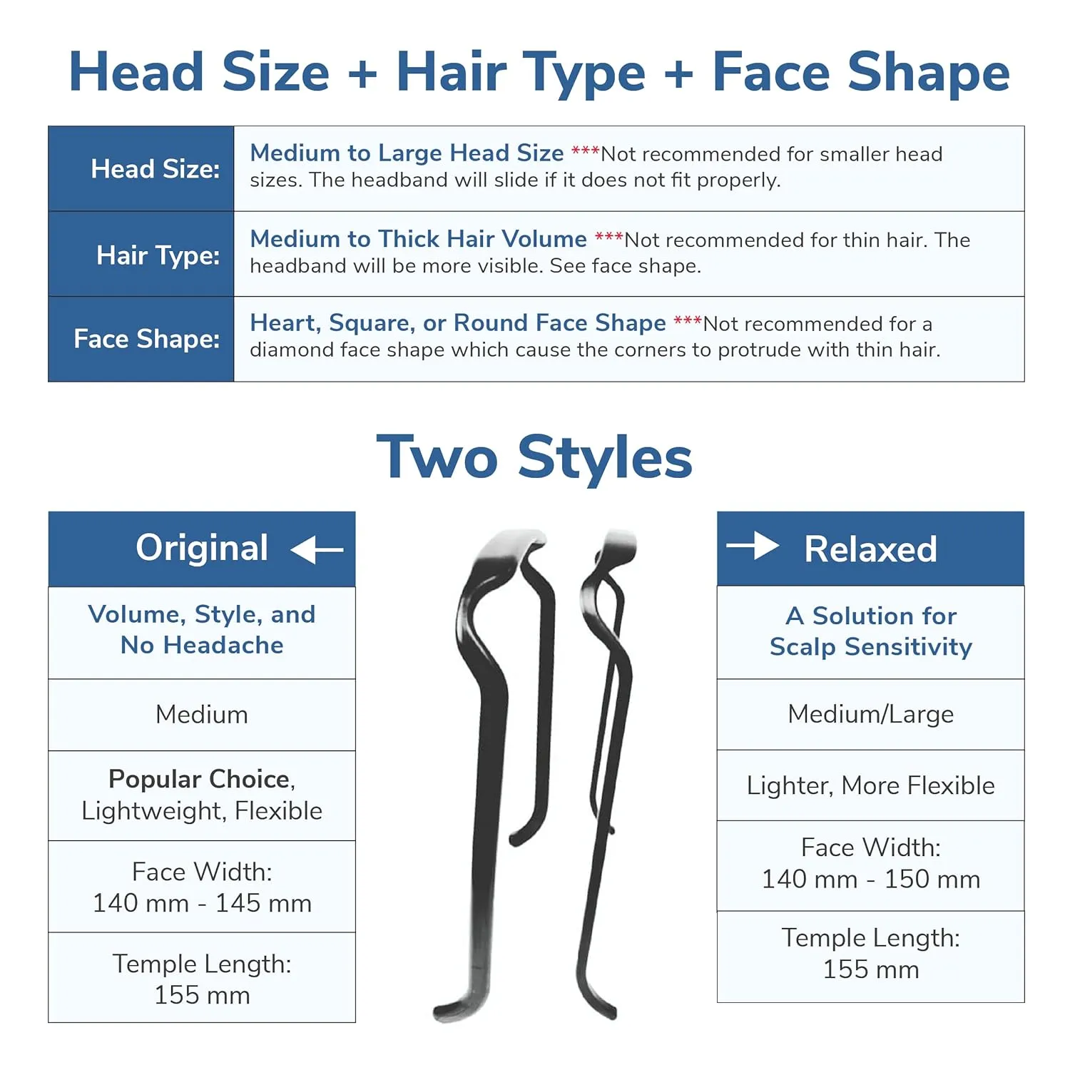Curly Thick Hair - Medium Headband - Hand-Wrapped Solids (Original, Sandstone)