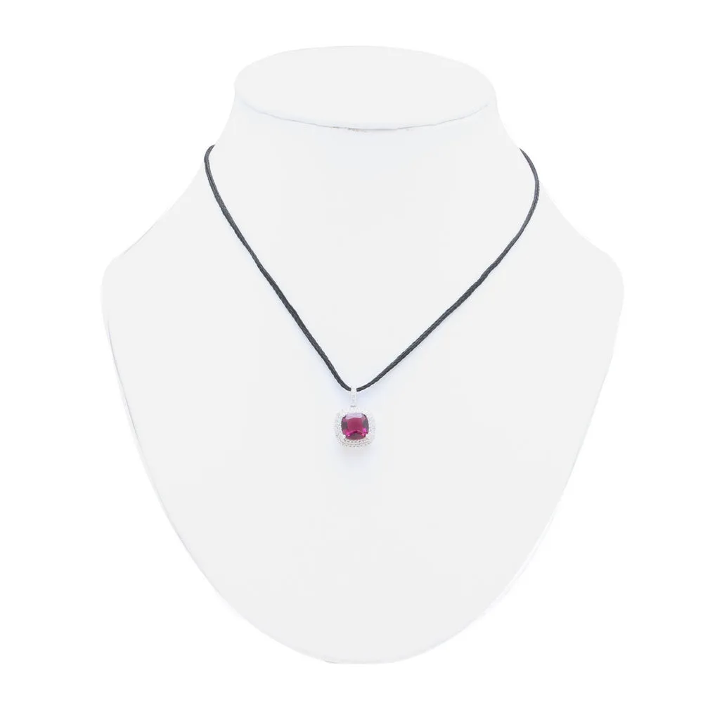 Cushion Double Cluster Pendant IJ15CSSP014