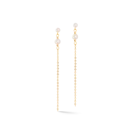Earrings Princess Pearls gold-green