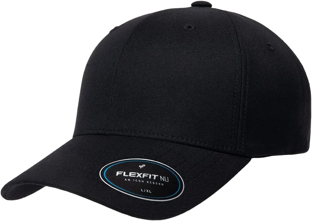 Flexfit NU Reimagined Tri-Layer Premium Athletic Fitted Baseball Cap with Seam-Sealed Taping | Bulk Packs Available
