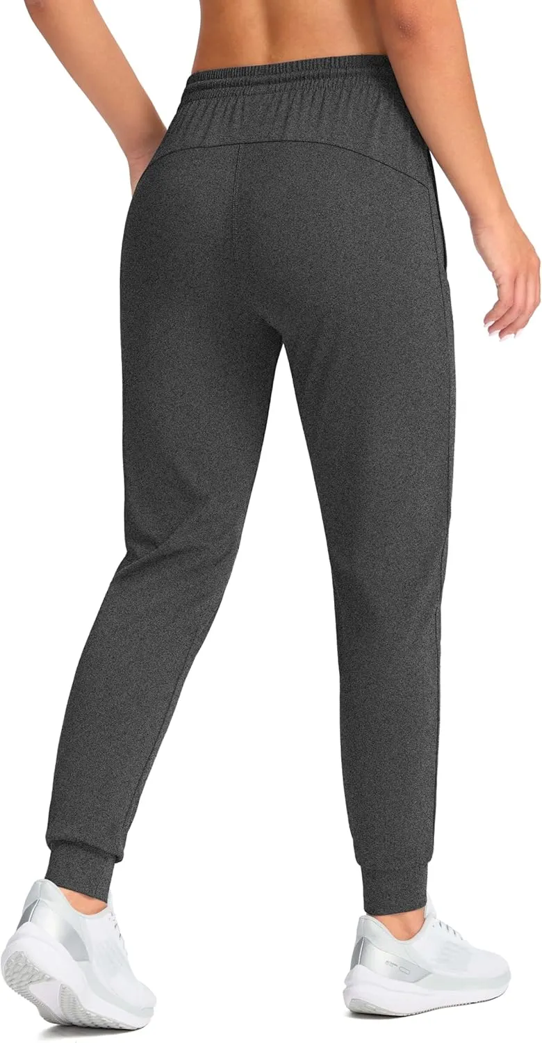 G Gradual Women's Joggers Pants with Zipper Pockets Tapered Running Sweatpants for Women Lounge, Jogging