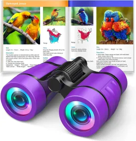 Girls Toys Age 3-7: LET'S GO! Compact Bird Watching Binoculars for Kids Ages 3 4 5 6 7 Year Old Girl Boy Gifts Idea Outside Travel Educational Toy for Kid Preschool Toddler Gift