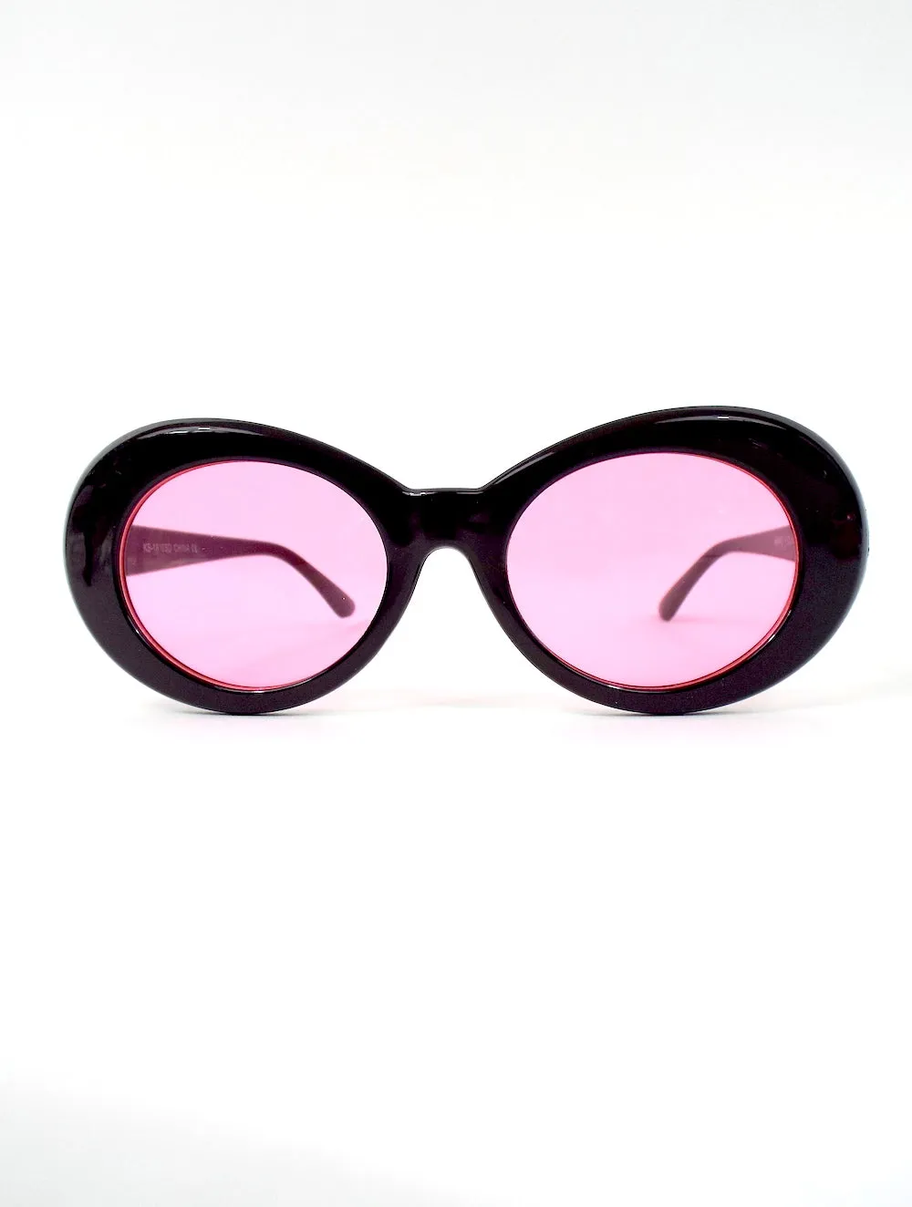 Grunge Goddess Round Colorful Tinted Sunglasses