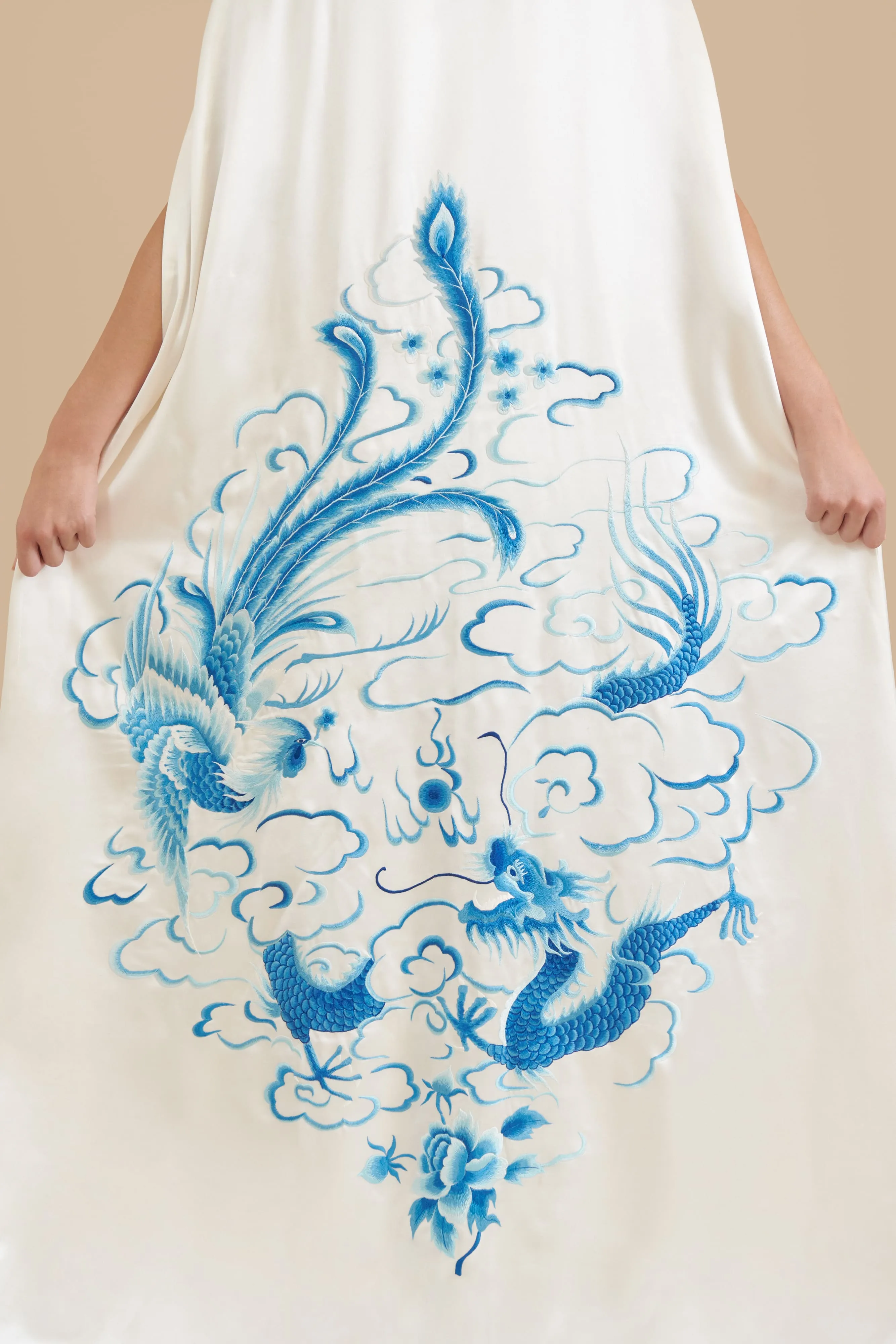 Guo Bespoke Cape | Silk Embroidered Cheongsam Cape
