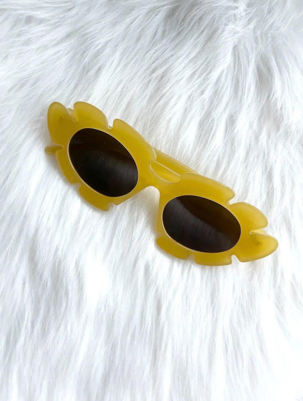 In Bloom Yellow Flower Sunglasses