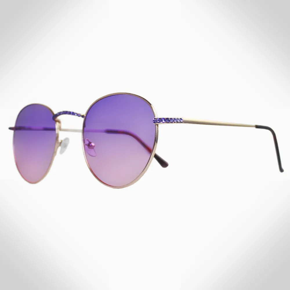 MAGNOLIA- GL1728 ROUND SUNGLASSES