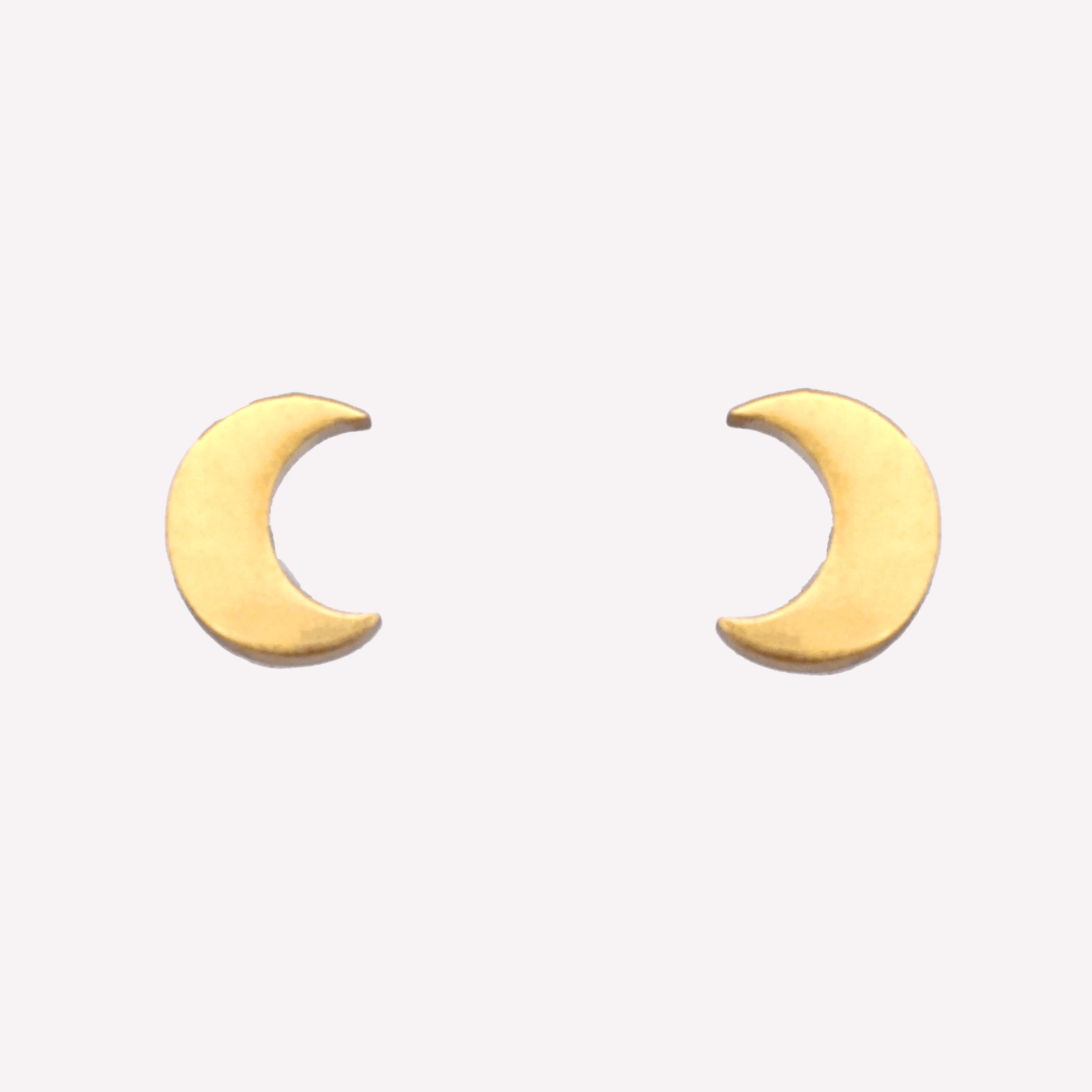 MOON STUD CLIP-ON EARRINGS IN GOLD