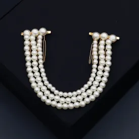 Pearl Only Hair Crown Pin