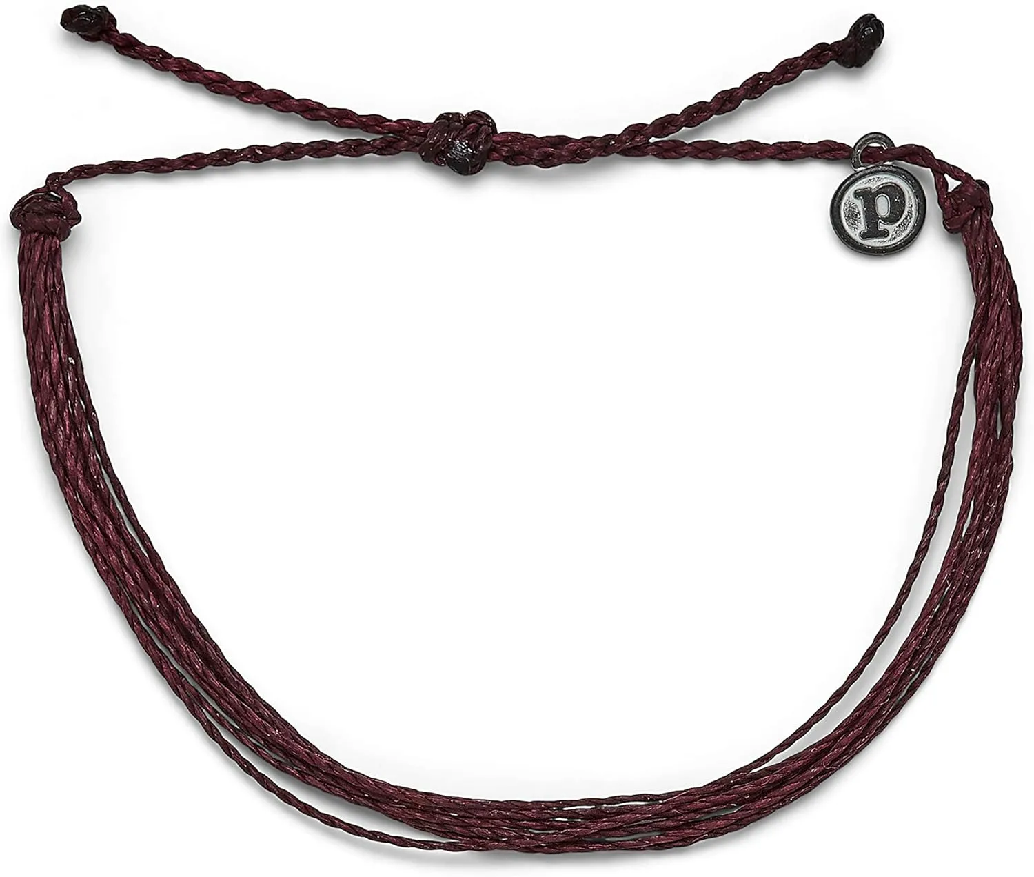 Pura Vida Jewelry Bracelets Solid Bracelet - 100% Waterproof and Handmade w/Coated Charm, Adjustable Band