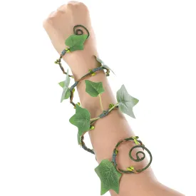 Renaissance Fairy Ivy Arm Wrap - 1 PC Woodland Bracelet Elf Poison Ivy Costume Fantasy Forest Mother Nature Costume Halloween Medieval Wood Nymph Cosplay Aesthetic Accessories for Adult Women