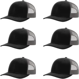 Richardson 112 Classic Six-Panel Adjustable Snapback Trucker Cap | Bulk Packs Available