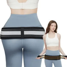 Sacroiliac Belt - SI Joint Belt for Alleviate Sciatica,Joint,Pelvis,Lower Back,Leg and Sacral Nerve Pain Caused by Si Joint Dysfunction -Adjustable Pelvis Hip Belt for Women and Men (XL 47"-56")