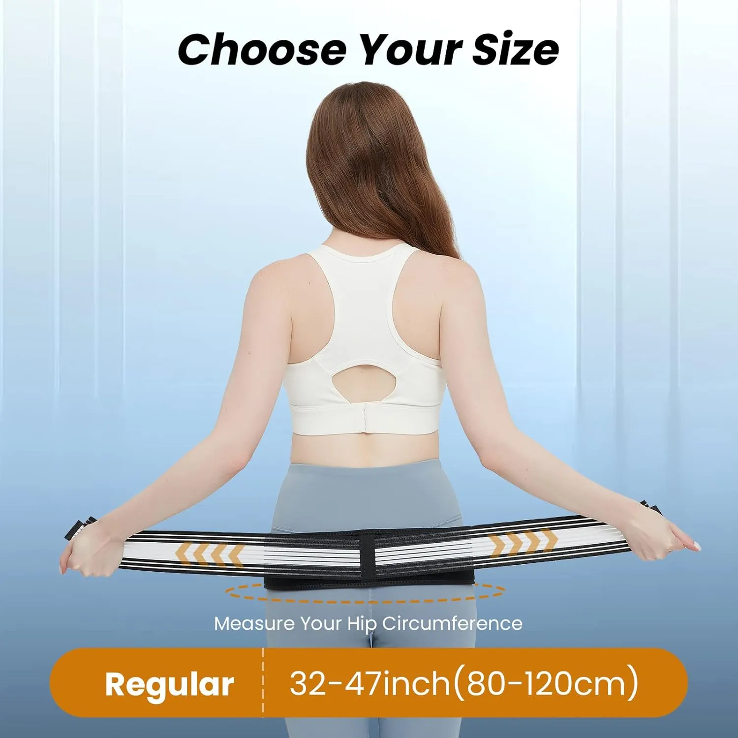 Sacroiliac Belt - SI Joint Belt for Alleviate Sciatica,Joint,Pelvis,Lower Back,Leg and Sacral Nerve Pain Caused by Si Joint Dysfunction -Adjustable Pelvis Hip Belt for Women and Men (XL 47"-56")