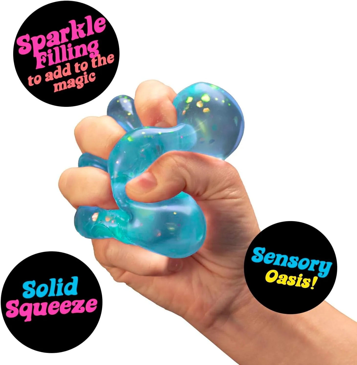Schylling NeeDoh Dream Drop - Sensory Squeeze Toy with Dreamy Smooth Squeeze - 3" Tall - Color May Vary (Pack of 1)