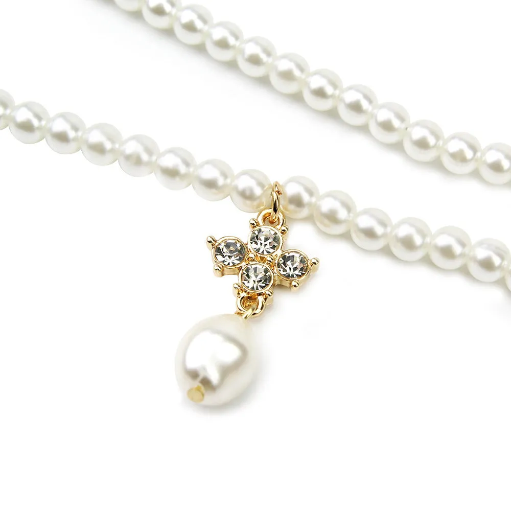 Simulation Pearl Beaded Clavicle Chain Niche Choker Necklace