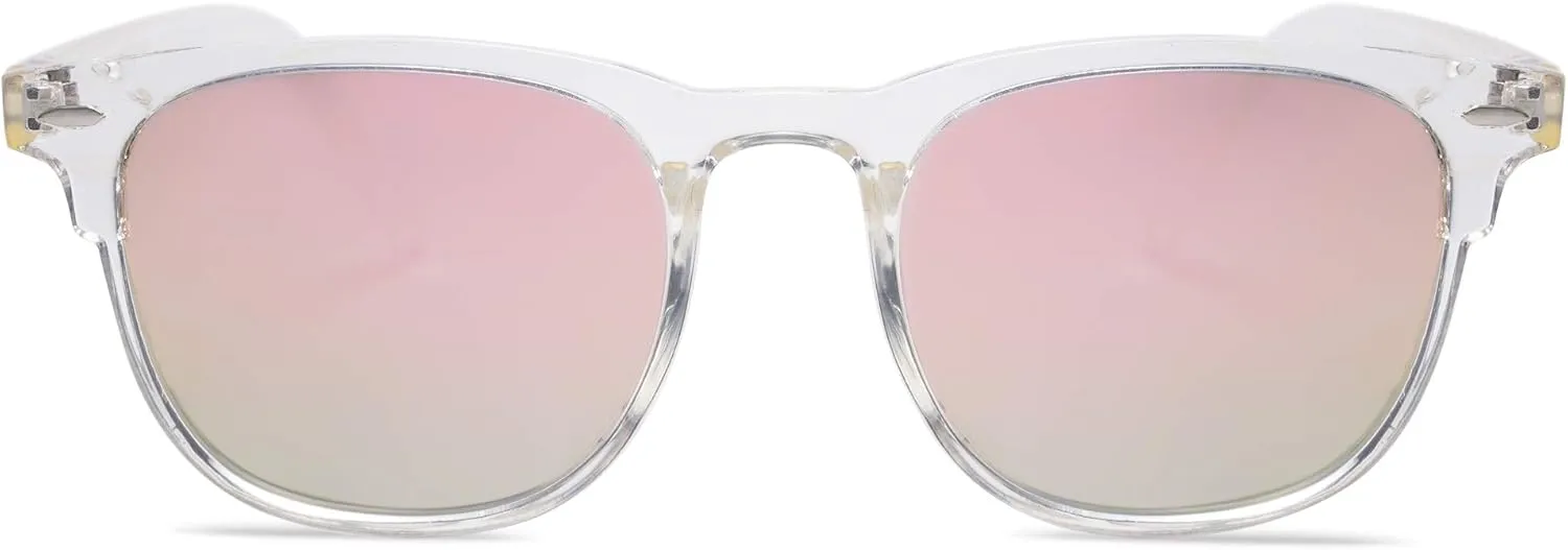 SOJOS Retro Vintage Square Polarized Sunglasses for Women Men UV Protection Lens TR90 Frame Sunglasses SJ2112