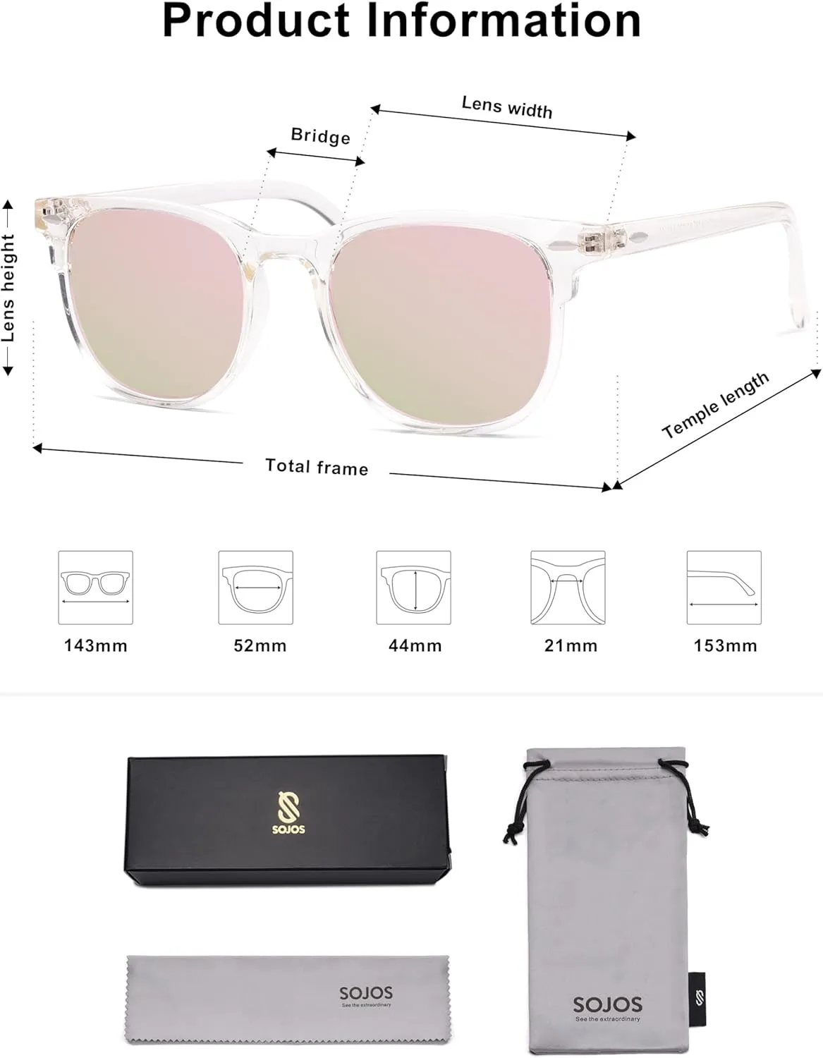 SOJOS Retro Vintage Square Polarized Sunglasses for Women Men UV Protection Lens TR90 Frame Sunglasses SJ2112