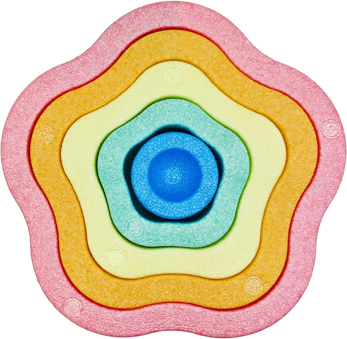 Stepping Stones for Kids  Sensory Balance Toddler Stepping Stones for Toddlers 1-3 for Indoor or Outdoor Coordination Obstacle Course Stacking Blocks Beach Toys 5-Piece