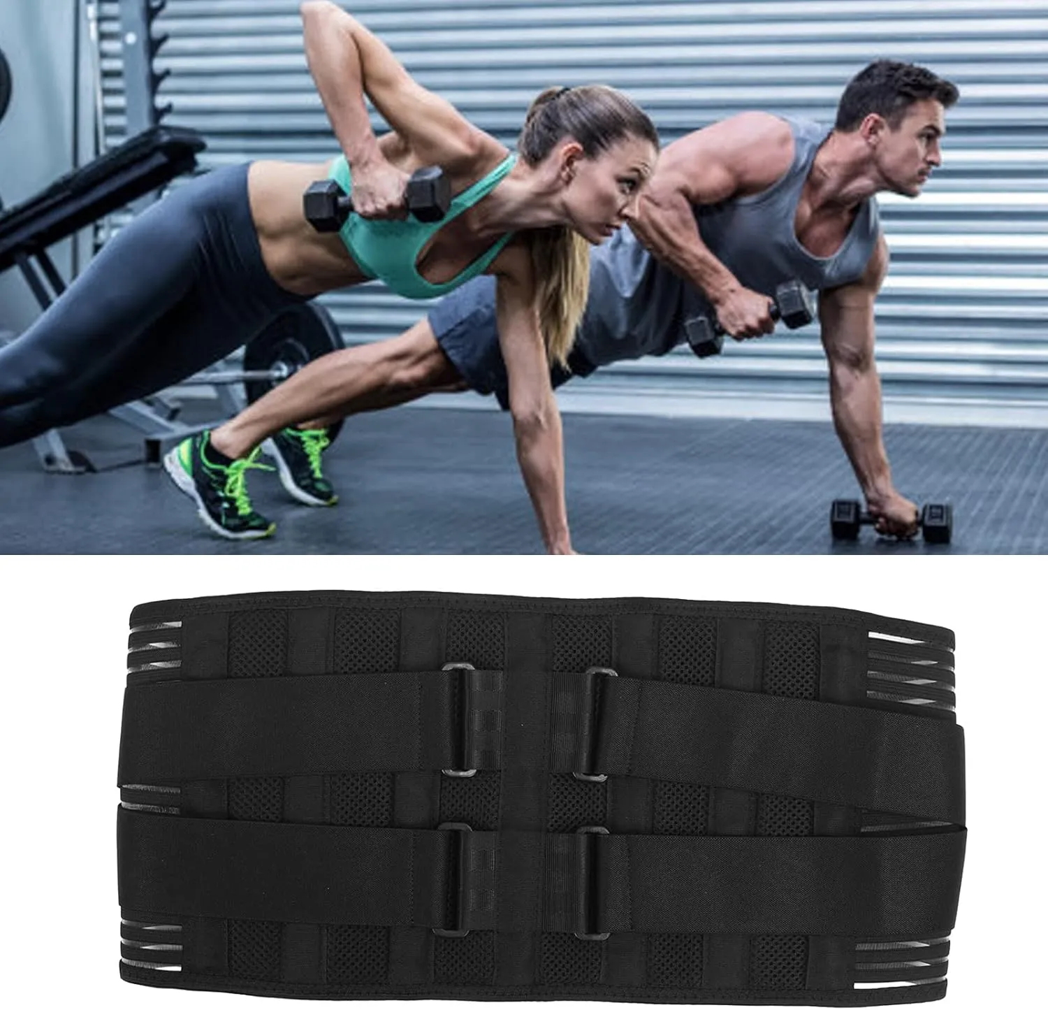 SUNGOOYUE Summer Breathable Waist Support, High Elasticity Waist Compression Brace Back Support Protection Belt for Men Women