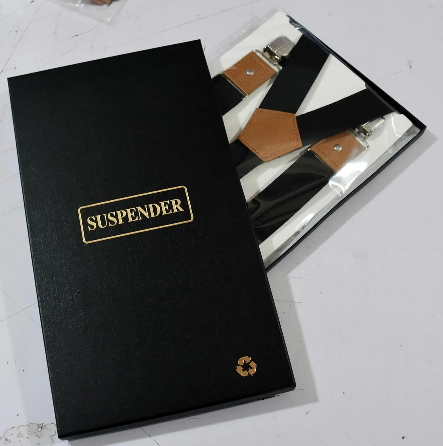 Suspenders for Men Adjustable Y Back Elastic with Strong Clips