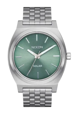 Time Teller Solar - Silver / Jade Sunray