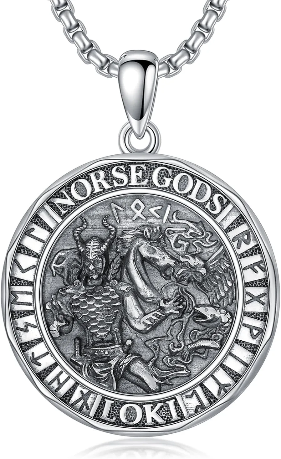 Viking Necklace 925 Sterling Silver Norse Jewelry for Fathers Day Anniversary Birthday Gifts Christmas Gifts for Men