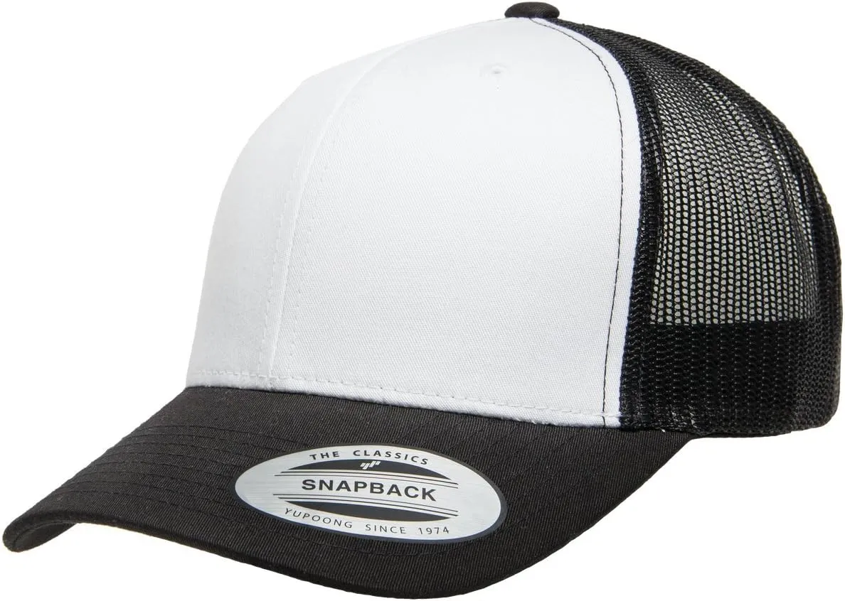 Yupoong Classic Premium Mesh 6 Panel Retro Trucker Cap | Mid Profile Snapback | OSFA | Bulk Pack Available